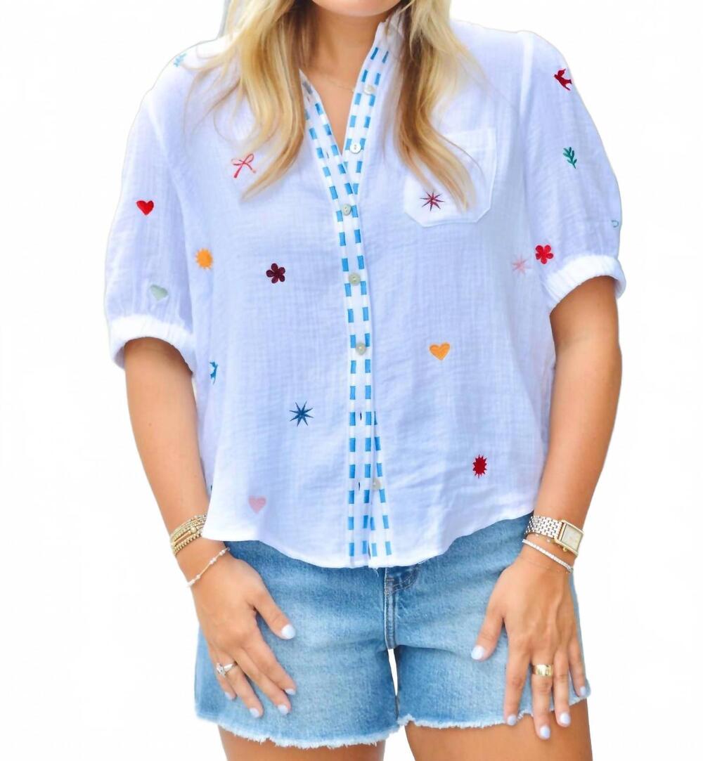 NEW THML seaside icon top in white